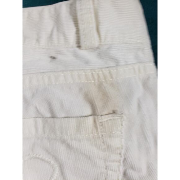 Lilly Pulitzer Jeans Size 8 Womens White Corduroy Pants Ladies Main Line Bootcut - Picture 13 of 14